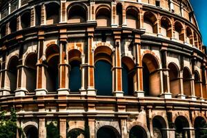 the colosseum in rome, italy. AI-Generated photo