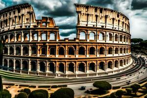 the colosseum in rome, italy. AI-Generated photo