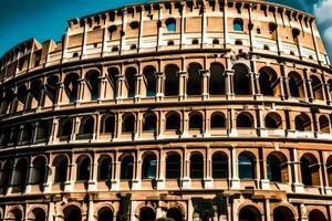 the colosseum in rome, italy. AI-Generated photo