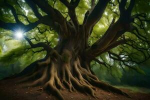 the tree of life by person. AI-Generated photo