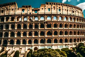 the colosseum in rome, italy. AI-Generated photo