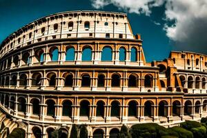 the colosseum in rome, italy. AI-Generated photo