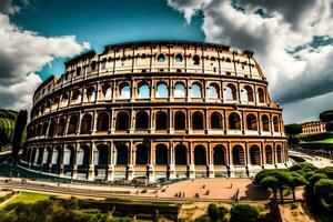 the colosseum in rome, italy. AI-Generated photo