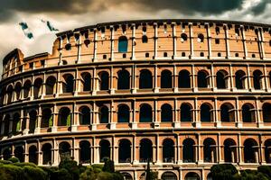 the colosseum in rome, italy. AI-Generated photo