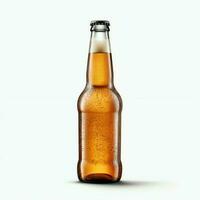 A glass of cold fresh beer with cap of foam. Splash of foam with tasty american beer. Beer day concept by AI Generated photo