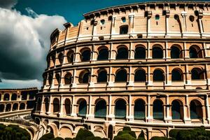 the colosseum in rome, italy. AI-Generated photo