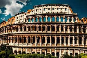 el coliseo en Roma, Italia. generado por ai foto