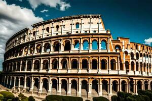 the colosseum in rome, italy. AI-Generated photo