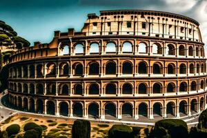 the colosseum in rome, italy. AI-Generated photo