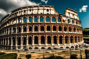 the colosseum in rome, italy. AI-Generated photo