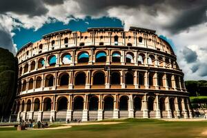 the colosseum in rome, italy. AI-Generated photo