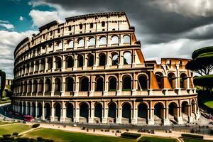 the colosseum in rome, italy. AI-Generated photo