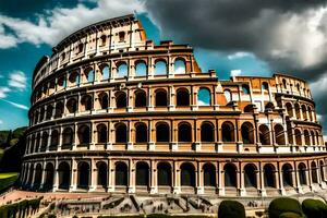 the colosseum in rome, italy. AI-Generated photo