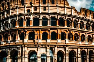 the colosseum in rome, italy. AI-Generated photo