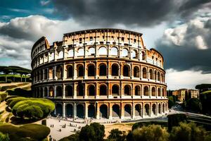 the colosseum in rome, italy. AI-Generated photo