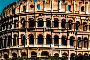 el coliseo en Roma, Italia. generado por ai foto