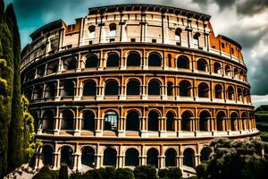 the colosseum in rome, italy. AI-Generated photo