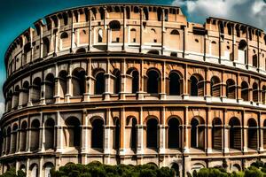 the colosseum in rome, italy. AI-Generated photo