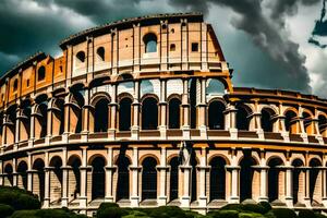 el coliseo en Roma, Italia. generado por ai foto