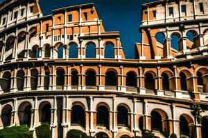 el coliseo en Roma, Italia. generado por ai foto