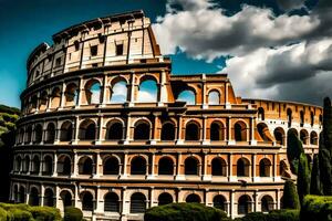 the colosseum in rome, italy. AI-Generated photo