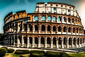 the colosseum in rome, italy. AI-Generated photo