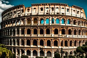 the colosseum in rome, italy. AI-Generated photo