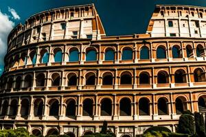 el coliseo en Roma, Italia. generado por ai foto