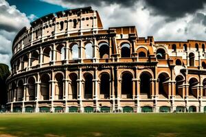 the colosseum in rome, italy. AI-Generated photo