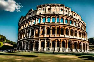 el coliseo en Roma, Italia. generado por ai foto