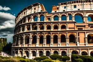 the colosseum in rome, italy. AI-Generated photo