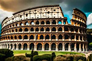 the colosseum in rome, italy. AI-Generated photo