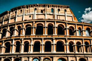 the colosseum in rome, italy. AI-Generated photo