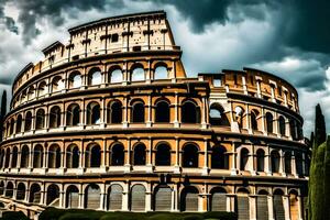 the colosseum in rome, italy. AI-Generated photo