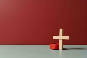 Happy good friday celebration concept with crown of thorns, bible, christian cross and copy space concept by AI Generated photo