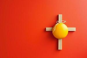 Happy good friday celebration concept with crown of thorns, bible, christian cross and copy space concept by AI Generated photo