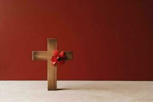 Happy good friday celebration concept with crown of thorns, bible, christian cross and copy space concept by AI Generated photo