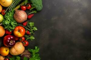 acción de gracias día o otoño composición con calabaza, naranjas, hojas o pollo. acción de gracias comida concepto por ai generado foto