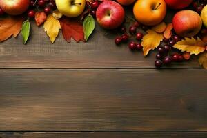 Thanksgiving day or autumn composition with pumpkin, oranges, leaves or chicken. Thanksgiving food concept by AI Generated photo