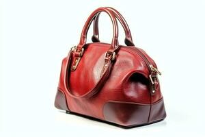 Beautiful elegance and luxury fashion women handbag or purse. A glamour female leather hand made bag concept by AI Generated photo