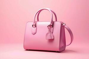 Beautiful elegance and luxury fashion women handbag or purse. A glamour female leather hand made bag concept by AI Generated photo