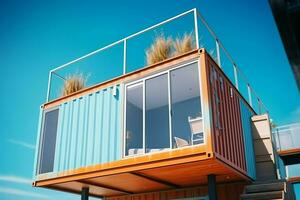 https://static.vecteezy.com/system/resources/thumbnails/031/340/733/small/a-container-home-building-on-a-plot-of-land-2-storey-modern-container-house-cafe-or-restaurant-concept-by-ai-generated-free-photo.jpg