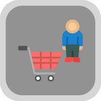 Shopping Astronaut Vector Icon Design