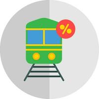 Discounted Train Vector Icon Design