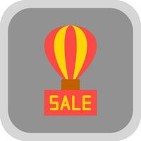 Sale Hot Air Balloon Vector Icon Design