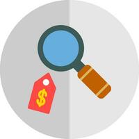 Price Magnifying Glass Vector Icon Design