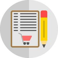 Shopping List Vector Icon Design