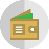 Wallet with Money Vector Icon Design