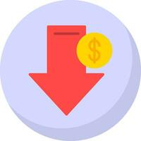 Price Drop Arrow Vector Icon Design