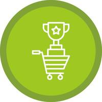 Shopping Contest Trophy Vector Icon Design